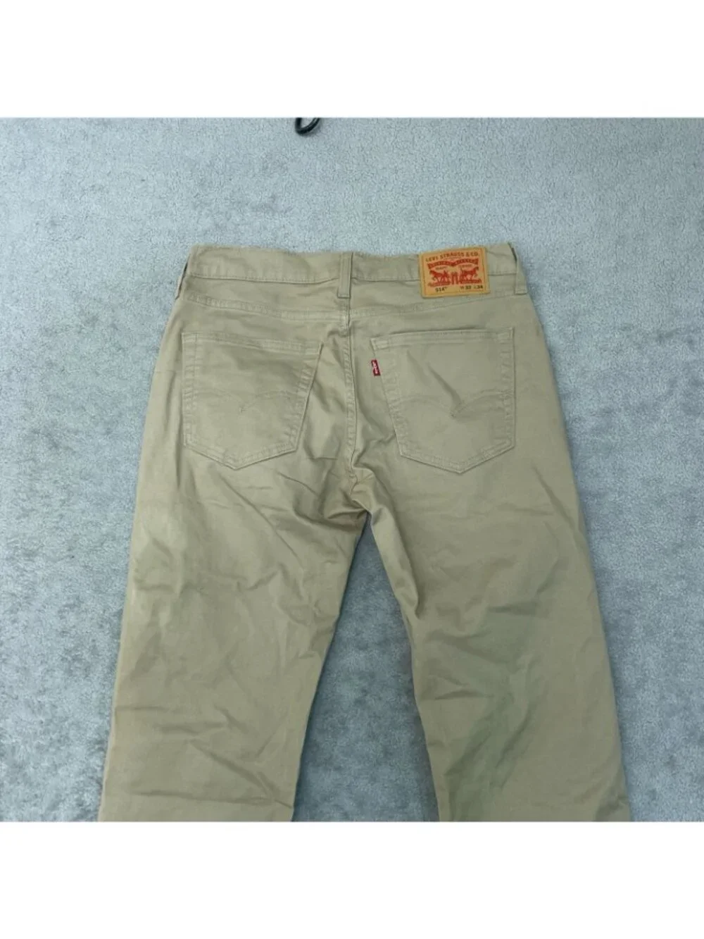 NWOT Levi's 514 Straight Fit Men's W32 L34 Beige  Chino Pants Cotton Blend